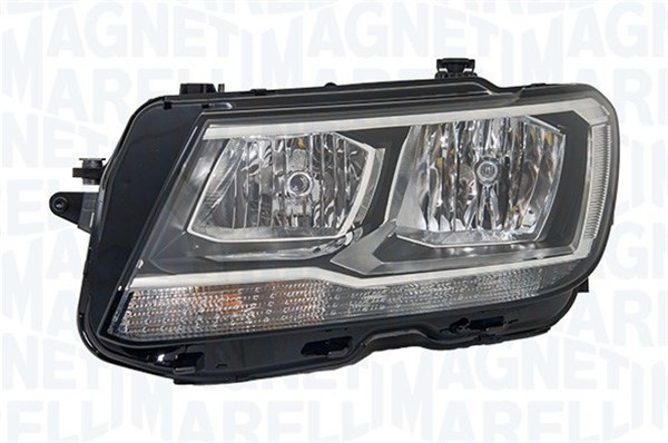 Far Dreapta (halogen, H7/H7/PW24W, electric, cu motor, bec, culoare semnalizator: portocaliu) potrivit VW TIGUAN [3]