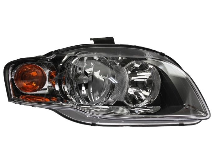 Far Dreapta (halogen, H7/H7/PY21W/W5W, electric, cu motor, culoare insert: cromat/negru) potrivit AUDI A4 B6, A4 B7 [1]