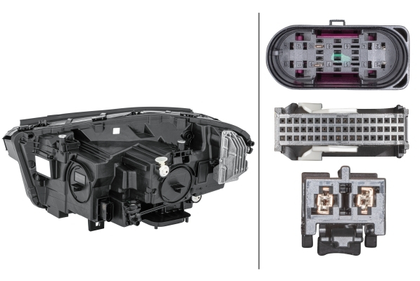 Far Dreapta LED, cu motor, fara controler LED potrivit MERCEDES GLA H247 [2]