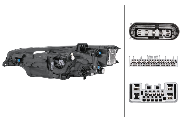 Far Dreapta (LED, electric, cu reglare adaptiva faza lunga; fara controler LED) potrivit VOLVO S60 III, V60 II potrivit VOLVO 04.18- [2]