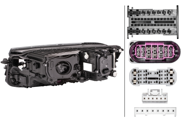 Far Dreapta (LED, electric Matrix-LED, culoare interior: negru) potrivit VW TOUAREG potrivit VW 03.18- [2]