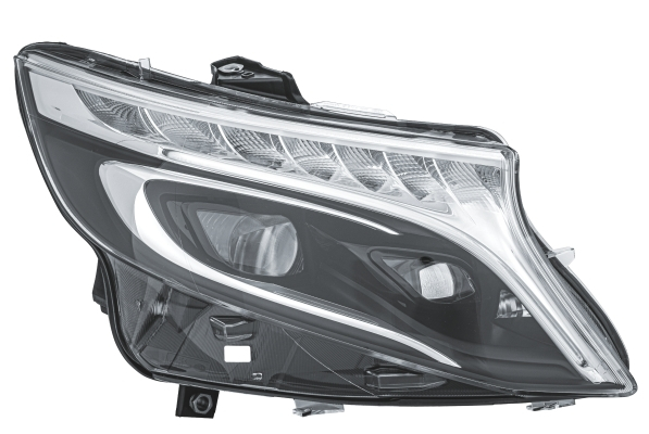 Far dreapta (LED, LED, electric, cu motor, fara unitate control, culoare interior: negru) potrivit MERCEDES VITO / KLASA V W447 07.19- [1]