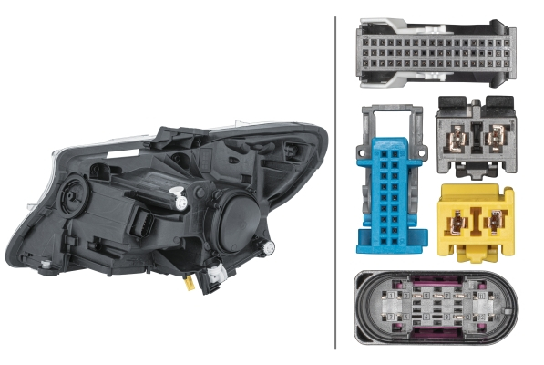Far dreapta (LED, LED, electric, cu motor, fara unitate control, culoare interior: negru) potrivit MERCEDES VITO / KLASA V W447 07.19- [2]
