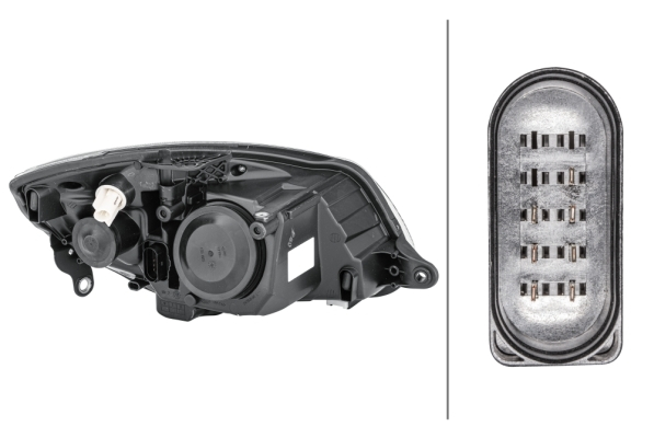 Far fata Stanga (halogen, H4/PY21W/W5W, electric, cu motor) potrivit SKODA FABIA II, ROOMSTER, ROOMSTER PRAKTIK 03.06-12.10 [4]