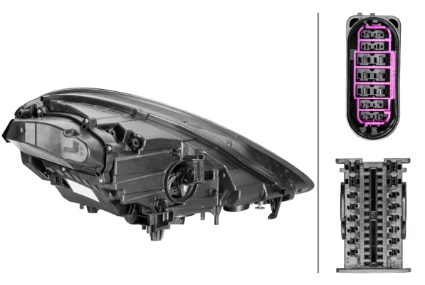 Far fata Stanga (LED, LED, electric, cu motor, nici un controler) potrivit PORSCHE PANAMERA, PANAMERA SPORT TURISMO 11.16- [4]