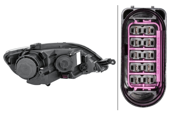 Far stanga 2*H7/H15, electric, cu motoras,interior crom VW GOLF 6 VI PLUS intre 2009-2014 [2]