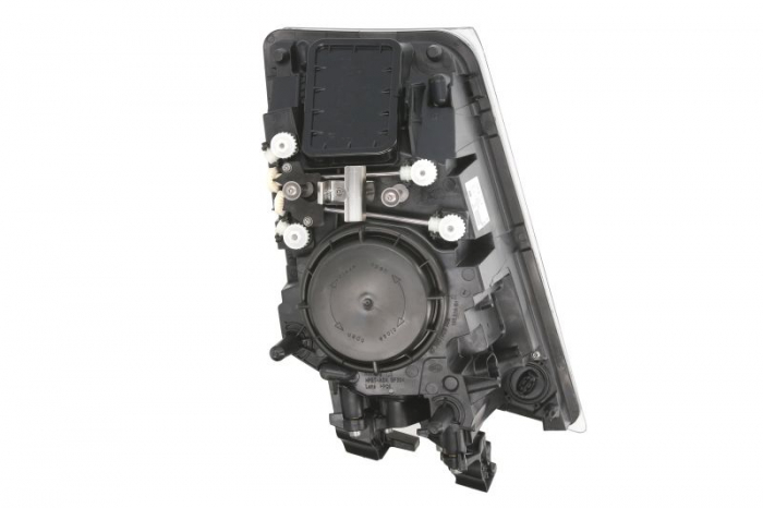 Far stanga (2*H7/LED/PY21W, reglaj manual, cu becuri, insertii crom, Semnalizator transparent) VOLVO FH, FH 16, FH II, FM dupa 2005 [2]