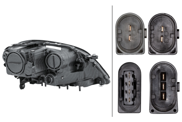 Far stanga (2*H7, reglaj electric, cu motoras) MERCEDES Clasa M 2008-2011 [2]