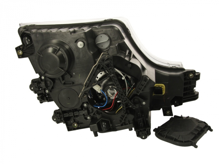 Far stanga (D1S/H1, manual, culoare interior: crom, culoare semnalizator: alb) potrivit MERCEDES ACTROS MP4 / MP5 07.11- [2]