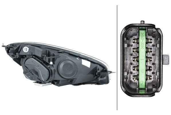 Far stanga D1S/H7, electric, cu motoras, bi-xenon, cu lumini curba CITROEN C4 PICASSO I intre 2010-2013 [2]