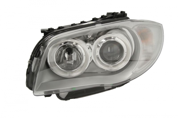 Far stanga (D1S/H7, reglaj electric, cu motoras, fundal cromat) BMW Seria 1 2003-2007 [1]
