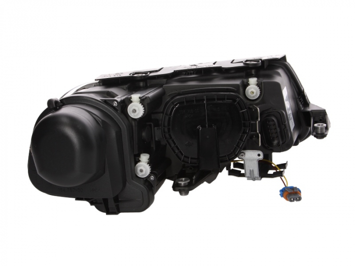 Far stanga D2S/H7/PY21W, electric, cu motoras, fundal negru, semnalizator transparent VW PASSAT [2]