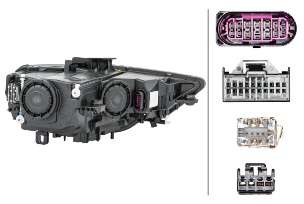 Far stanga (D3S/LED, Bi-xenon , fundal negru) AUDI A3 2012-2016 [4]