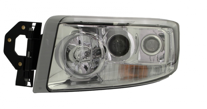 Far stanga (H1/H3/H7, manual cu halogen de ceata, insertii crom, Semnalizator transparent) RENAULT RVI PREMIUM 2 dupa 2005 [1]