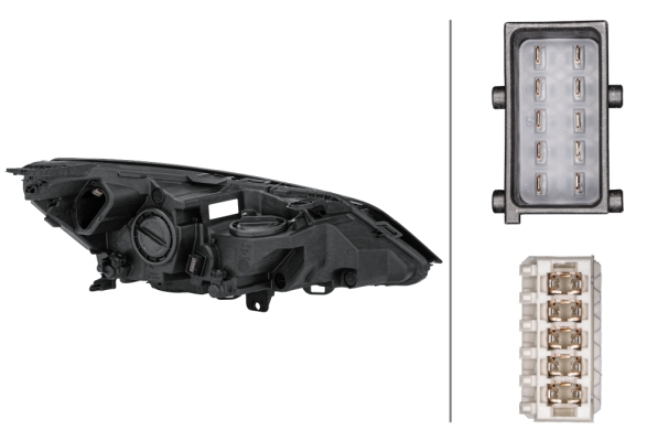 Far stanga H1/H7/LED, electric, cu motoras, fara modul LED OPEL ASTRA K dupa 2015 [2]