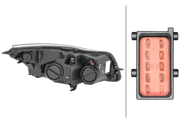 Far Stanga (H1/H7/PY21W, electric, cu motor, halogen) potrivit OPEL INSIGNIA A, INSIGNIA A COUNTRY 07.08-05.13 [2]