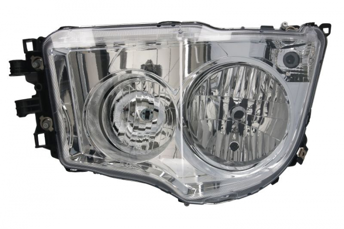 Far stanga (H1/H7/PY21W/W5W, manual, cu lumini zi, culoare interior: crom, culoare semnalizator: transparent) potrivit MERCEDES ANTOS, AROCS 07.12- [1]