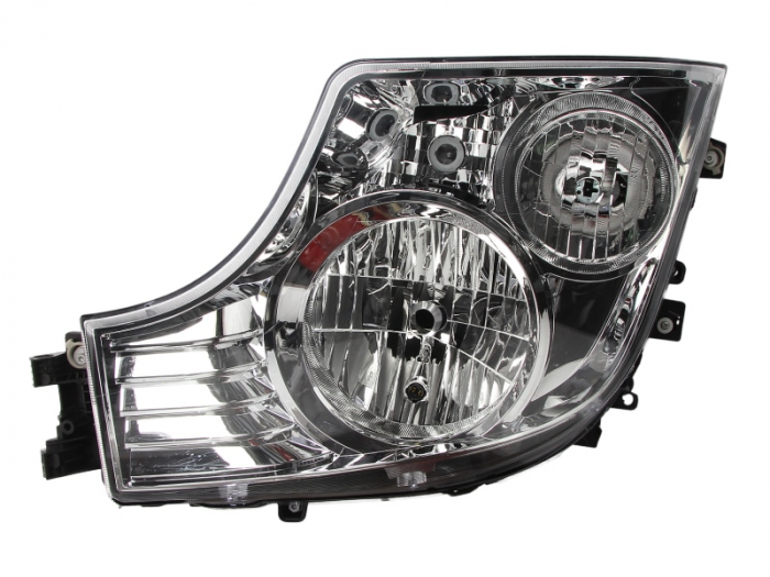 Far stanga (H1/H7/PY21W/W5W, manual, fara motor, culoare interior: crom, culoare semnalizator: galben) potrivit MERCEDES ACTROS MP4 / MP5 07.11- [1]