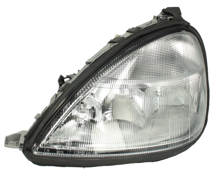 Far stanga (H1/H7, reglaj electric, fundal argintiu, fundal transparent) MERCEDES Clasa A 1997-2004 [1]