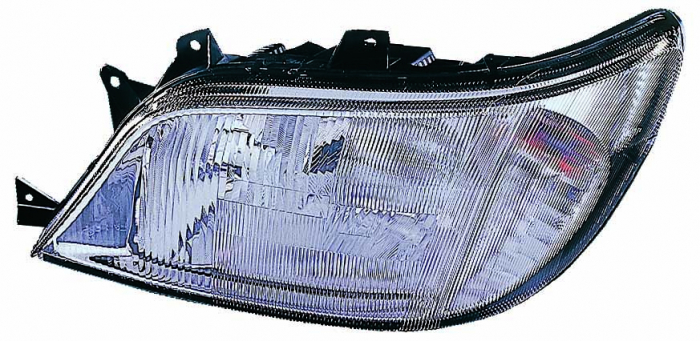 Far stanga (H1/H7, reglaj electric, fundal argintiu, fundal transparent) MERCEDES SPRINTER 2000-2002 [1]