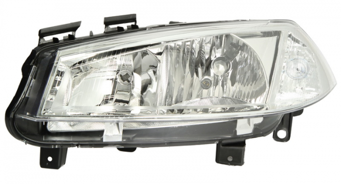 Far stanga (H1/H7, reglaj electric, fundal argintiu) RENAULT MEGANE 2002-2005 [1]
