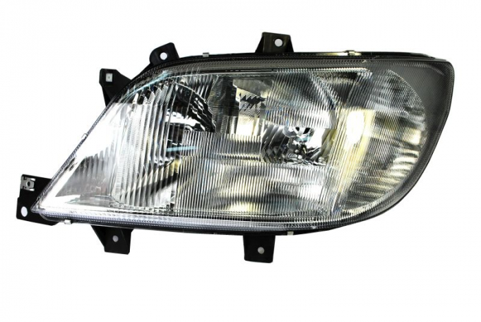 Far stanga (H1/H7, reglaj electric, fundal cromat, fundal transparent) MERCEDES SPRINTER 2000-2002 [1]