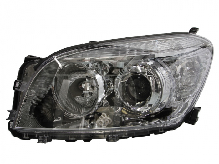 Far stanga (H11/HB3, electric, cu motoras, fundal cromat) TOYOTA RAV 4 2005-2009 [1]
