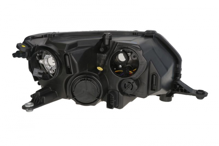 Far stanga (H15/H7, reglaj electric, cu motoras, fundal cromat) SKODA RAPID 2012-2017 [2]