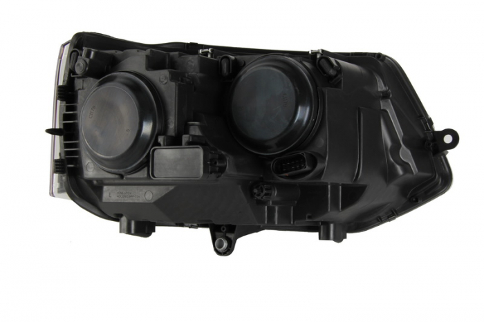 Far stanga (H15/H7, reglaj electric, cu motoras, fundal negru/insertii crom) VW MULTIVAN V, TRANSPORTER V [2]