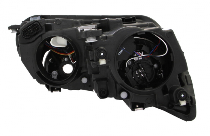 Far stanga (H15/H7, reglaj electric, fundal cromat, fundal transparent) VW TIGUAN 2007-2018 [2]