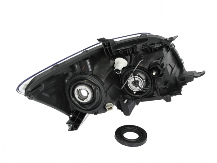 Far Stanga (H3, electric, fara motoras, culoare interior: cromat, culoare semnalizator: transparent) potrivit TOYOTA AURIS [2]