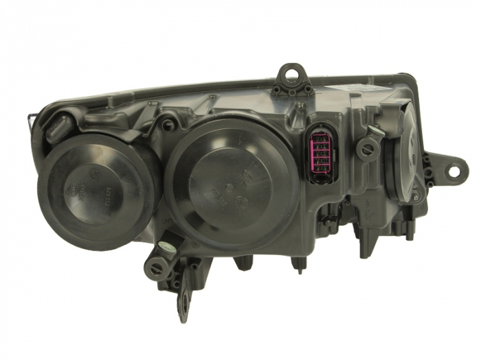 Far stanga (H3/H7/W16W/W5W, electric, cu motoras, fundal cromat, fundal transparent) SKODA SUPERB II [2]