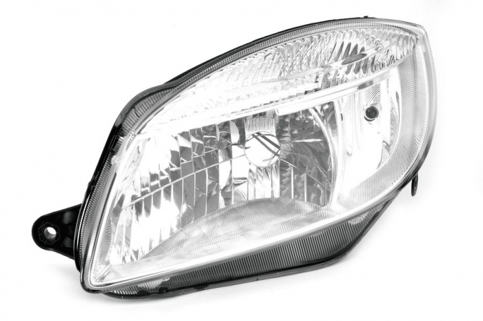 Far stanga (H4, electric, cu motoras, fundal cromat) SKODA FABIA, ROOMSTER 2006-2010 [1]