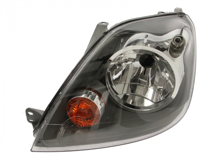 Far stanga (H4, electric, cu motoras, fundal negru) FORD FIESTA 2005-2008 [1]