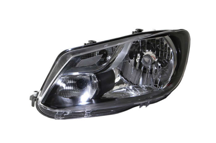 Far stanga (H4, electric, cu motoras, fundal negru) VW CADDY 2010-2015 [1]