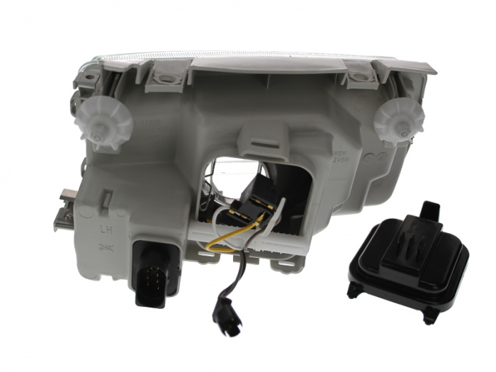 Far stanga (H4, electric, cu motoras, fundal negru) VW POLO [2]