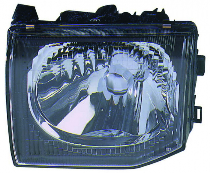 Far stanga (H4, electric, fundal negru/insertii crom) MITSUBISHI PAJERO 1997-2000 [1]