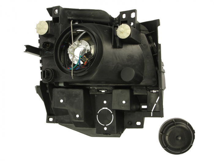 Far stanga (H4, electric, manual, fundal argintiu) VW TRANSPORTER IV [2]