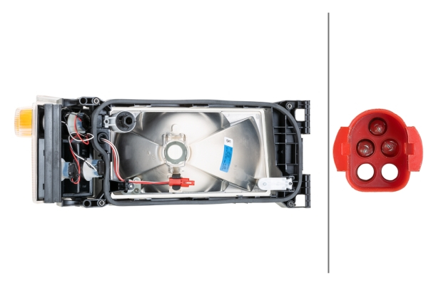 Far stanga (H4/PY21W, argintiu, Semnalizator galben) SCANIA 4, P,G,R,T dupa 2005 [4]