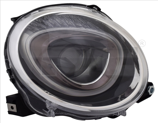 Far Stanga (H7, electric, cu motor) potrivit ABARTH 500 / 595 / 695, 500C / 595C / 695C; FIAT 500, 500 C -08.15 [1]