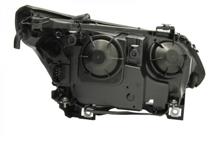 Far stanga (H7/PY21W/W5W, electric, cu motoras, fundal cromat, fundal portocaliu) BMW Seria 5 (E60), Seria 5 (E61) [2]