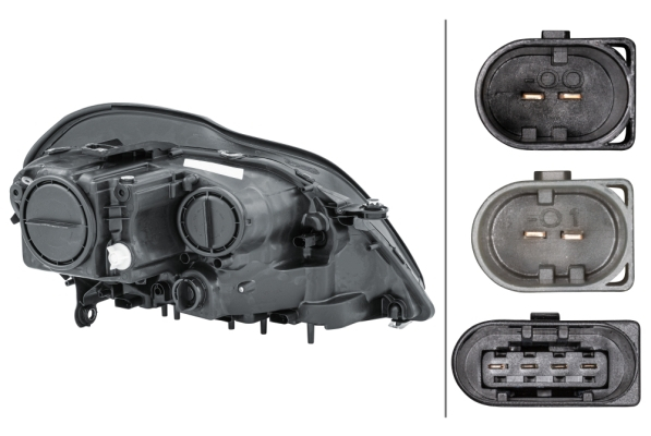 Far stanga (H7/PY21W/WY5W, electric, cu motoras, fundal cromat) MERCEDES Clasa GL (X164) [2]