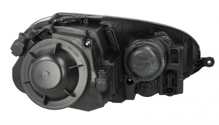 Far stanga (H7, reglaj electric, cu motoras, fundal cromat) VW GOLF V, JETTA III [2]