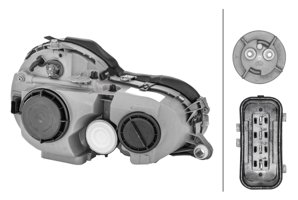 Far stanga (H7, reglaj electric, cu motoras) MERCEDES Clasa E T-MODEL (S210), E (W210) 1995-2003 [2]