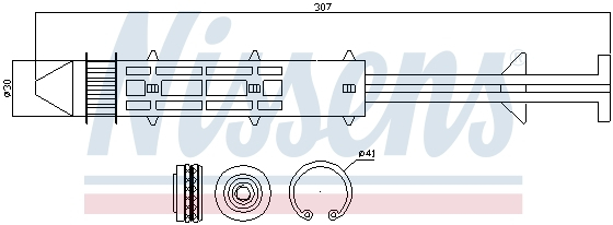 Filtru uscator AC FORD GALAXY; SEAT ALHAMBRA; VW SHARAN 1.8-2.8 intre 1995-2010 [1]