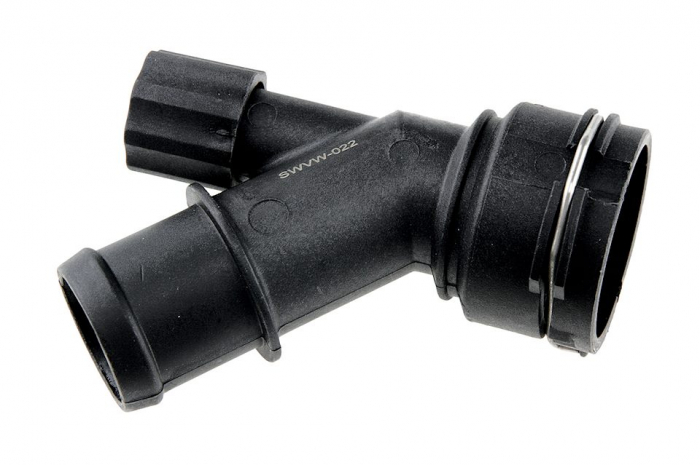 Flansa lichid racire vw golf iv 1.4, 1.6, 1.6 fsi, 1.8, 1.8t, 2.0, 2.3 v5 intre 1997-2005, bora 1.4, 1.6, 1.6 fsi, 1.8, 1.8t, 2.0, 2.3 v5 intre 1998-2005, polo 1.2, 1.4, 1.6, 1.8 intre 2001-2009, skod