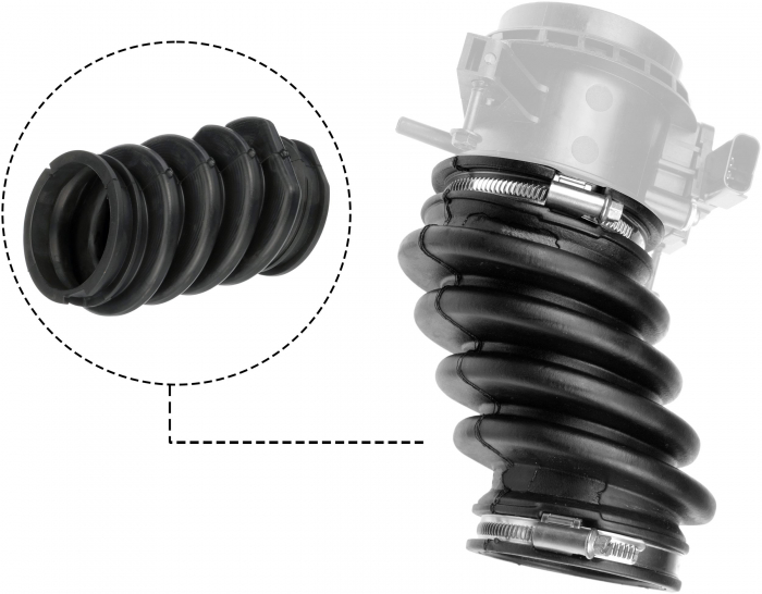 Furtun intercooler (diametru 65/72mm, lungime 145mm, negru) potrivit FORD C-MAX II, FOCUS III, TOURNEO CONNECT V408 NADWOZIE WIELKO; MAZDA 5 1.6D/2.0D 07.10- [2]