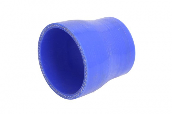 Furtun silicon sistem racire 76mmx76mm (reducere, culoare albastru, -40/220°C, presiune de indoire: 0,9 MPa, presiune de lucru: 0,3 MPa) [1]