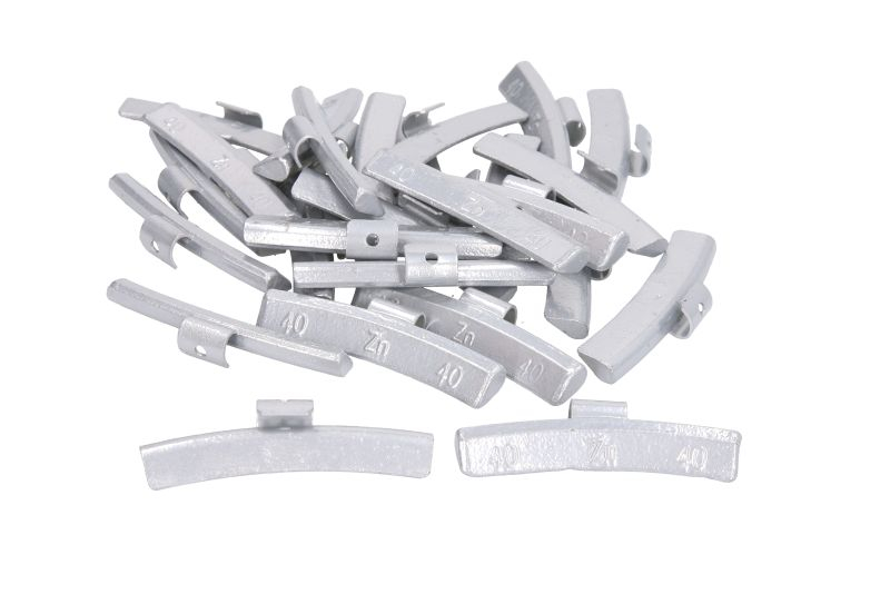 Greutate vulcanizare, galvanizat, 40g, pentru jantele din ALUMINIU; zinc (pret pt: 100buc) [1]