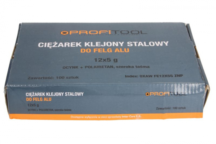 Greutate vulcanizare oţel, argintiu, 5g, 12x5g, banda larga; pictura; zincat (pret pt: 100buc) [1]